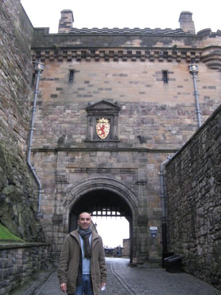 AH at Edinburgh Castle's gate