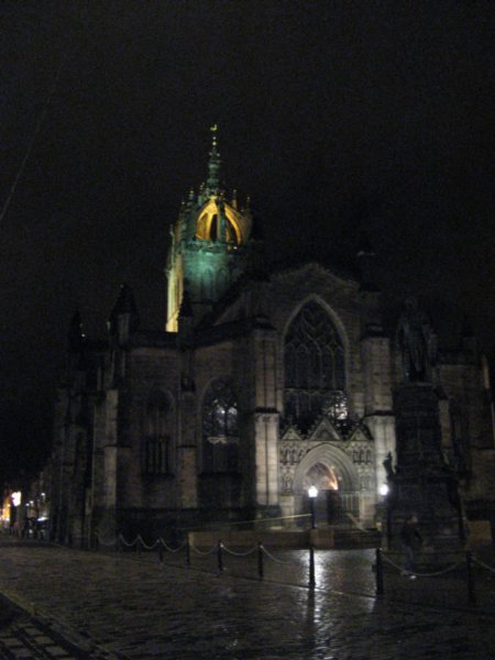 Church of St Giles by Night