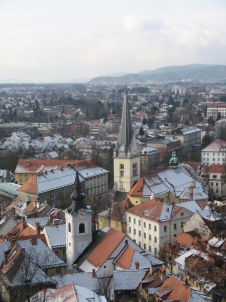 Ljubljana- view over city 2