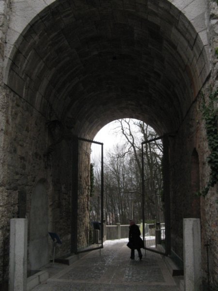 Ljubljana castle- entry gate