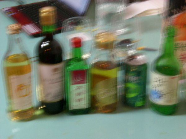Line up of Korean's worst liquor