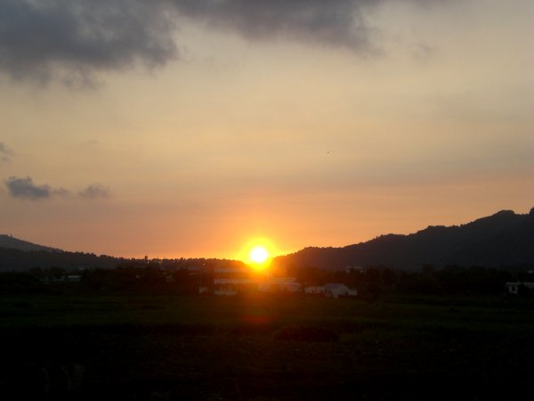 Sunset over Jeju Island