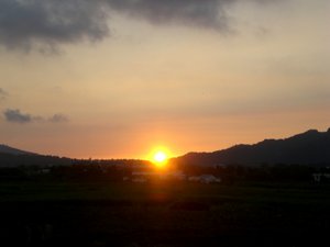 Sunset over Jeju Island