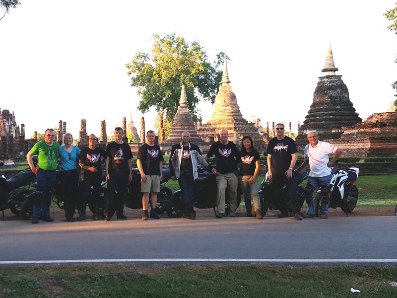 Group phot at the Ancient Sukhothai Historical Park