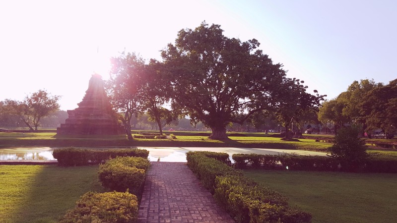 Sunset at the Ancient Sukhothai Historical Park