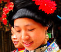 Miao girl in the Lusheng festival