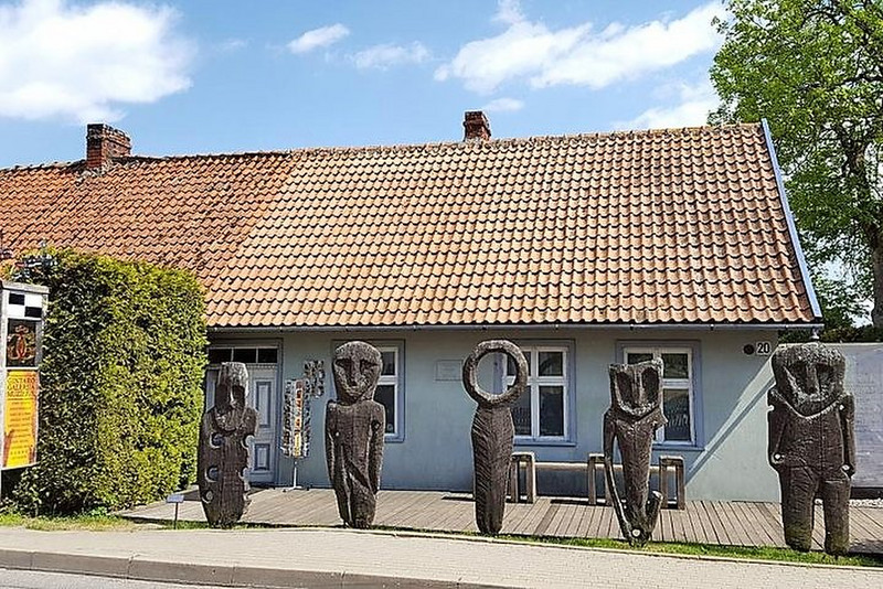 Hand carved statues in Klaipeda
