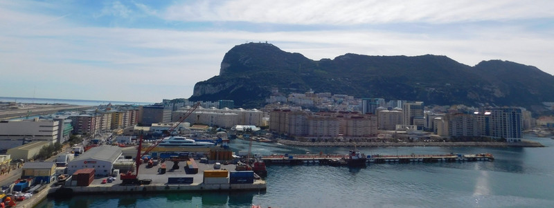 The Rock and Harbor in Gibraltar