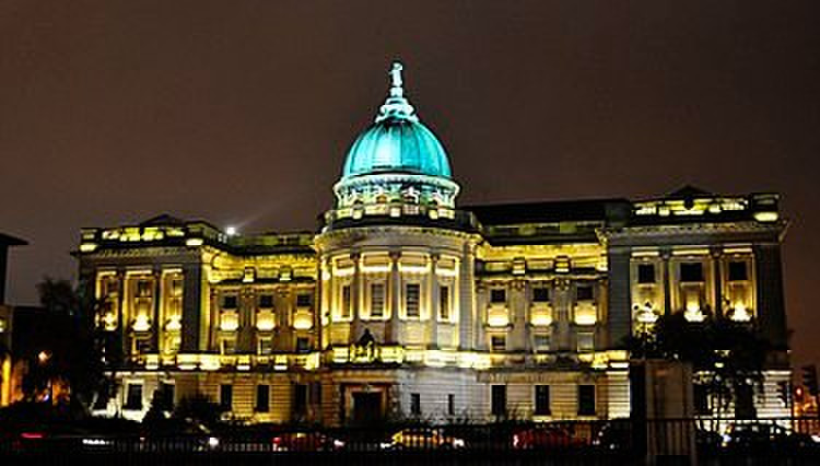 Michell Library at night in Glasgow