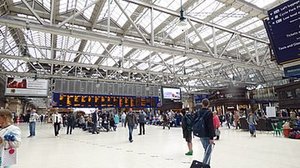 Glasgow Central Train Station.