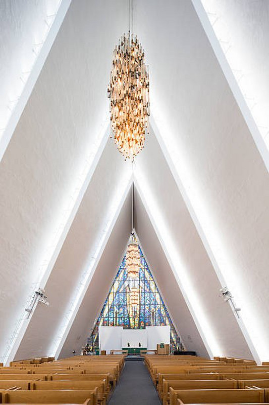 Inside Arctic Cathedral, Tromso