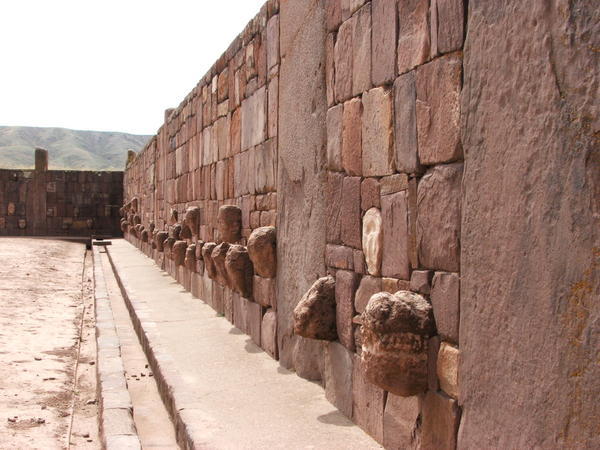 Subterranean temple wall