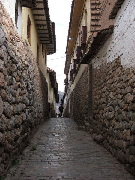 Remains of Inca city walls