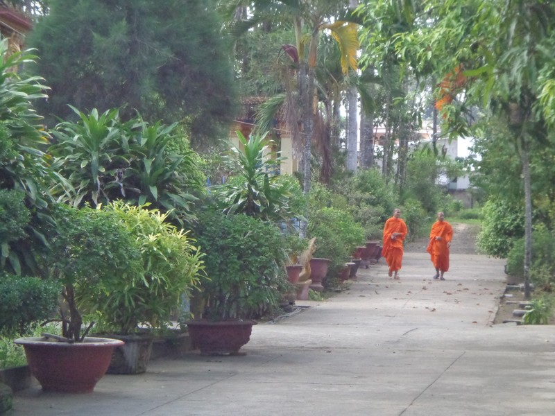 Monks in the Mekong
