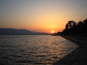 Sunset on Göycegiz lake