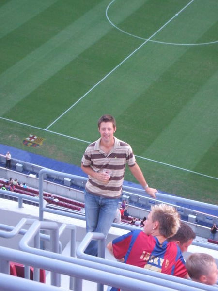 Chris at Barcelona's Home Ground