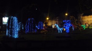 Chiang Mai, décorations nocturnes en ville 1