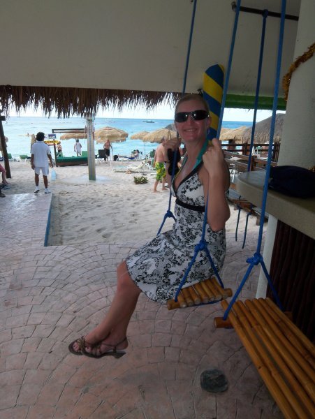 Cozumel Beach Bar Swing Seat
