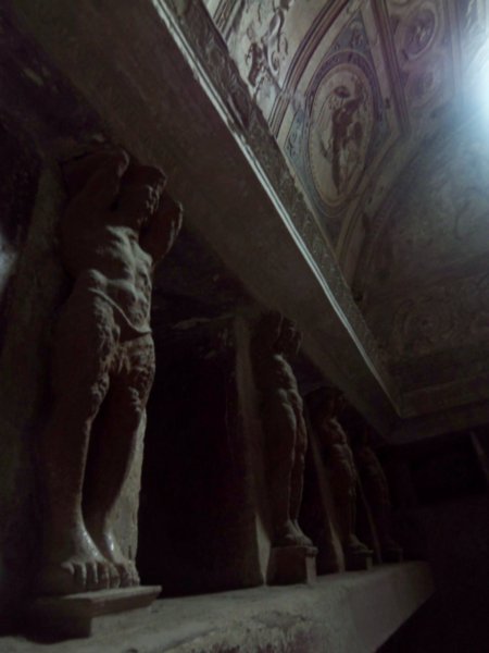 Inside the Roman Baths.