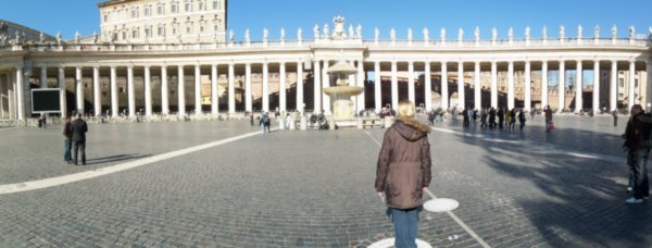 The Collonade at St Peter's Square