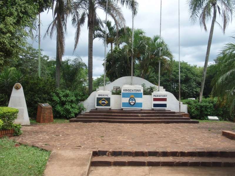 Puerto Iguazu: het drie-landenpunt