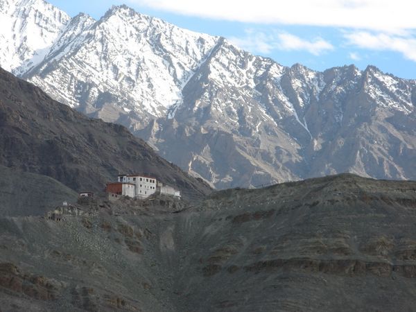 Approaching Matho Gompa