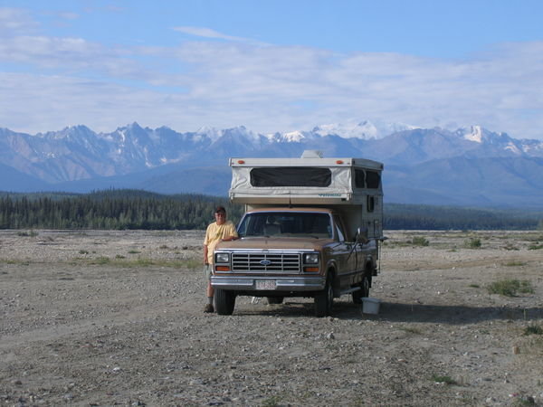 Camping in the Gerstle River Bed