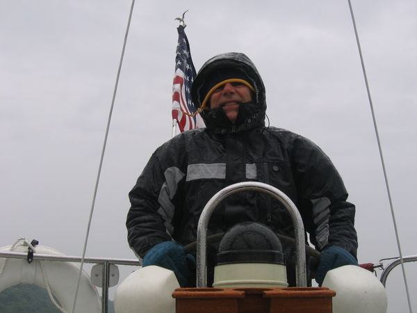 Rick Staying Warm at the Helm