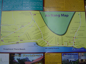 Ao Nang Beach map