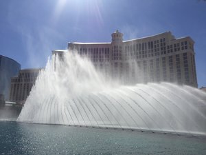 The Bellagio fountain show 