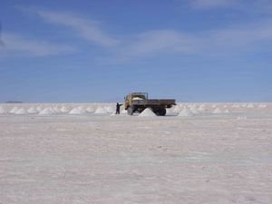 Salz-Abbau in Bolivien
