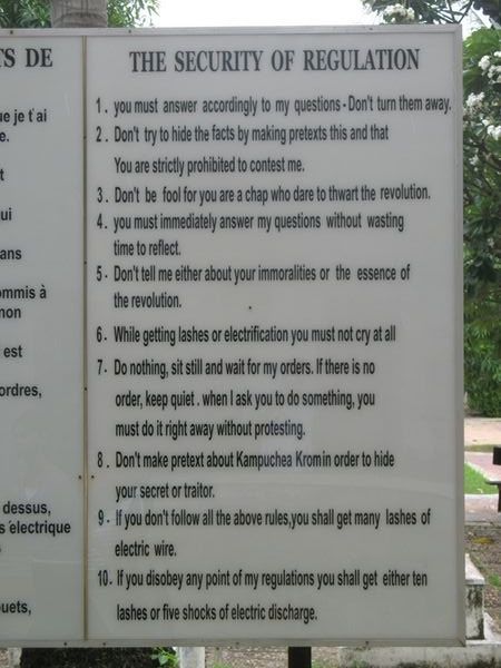 Pol Pot's Rules