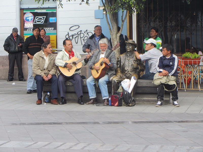 Musicians in the theatre Plaza