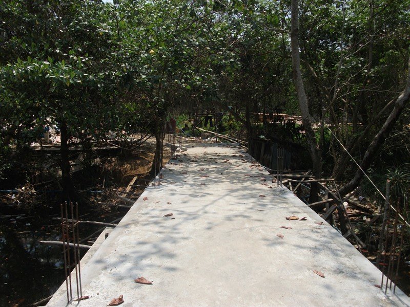 Bridge into village