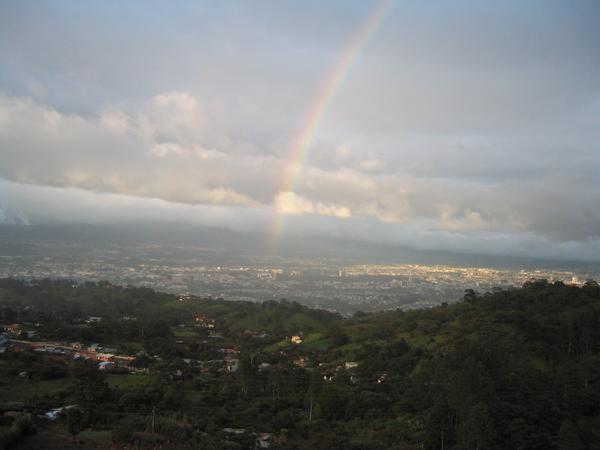 Rainbow over the San Jose area