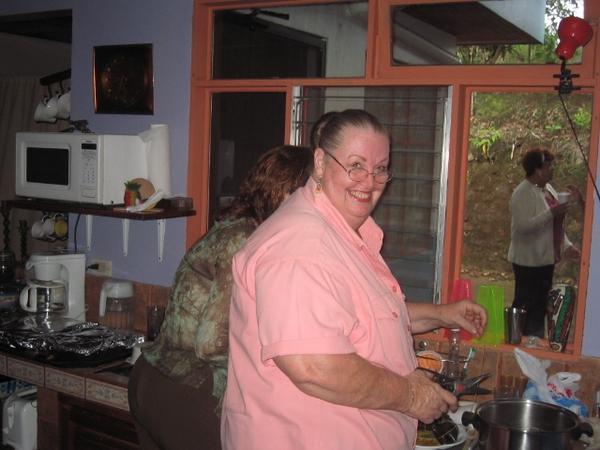 MaryEllen preparing food
