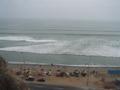 Many surfers were out in Lima on this nice day
