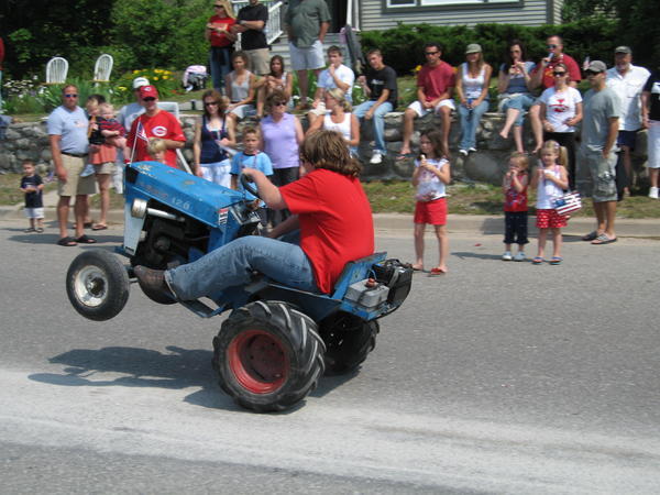Tractor wheelie!