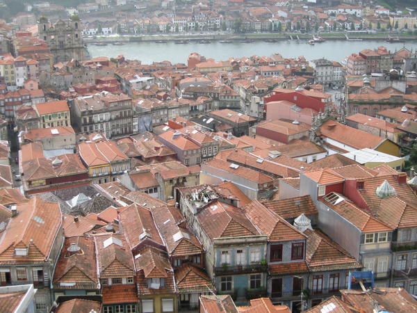 Red rooftops in Porto