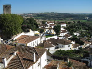 View of Obidos from city wall
