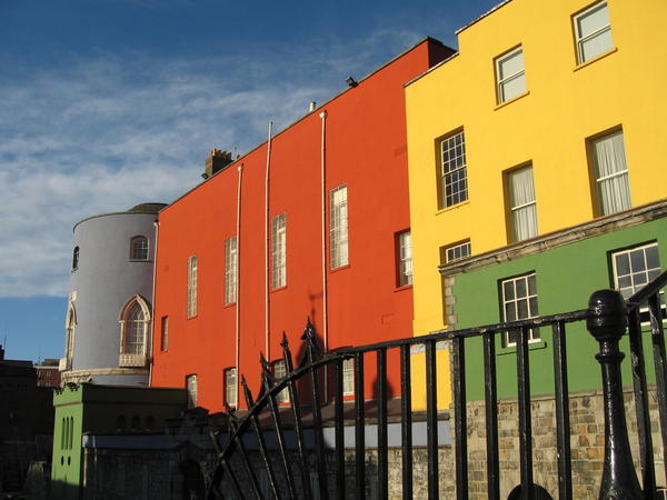 Colorful building near Dublin Castle