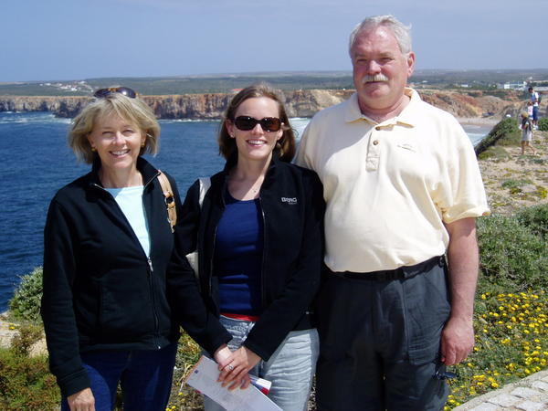 Jean, Lindsay, and Bill at Sagres Fort
