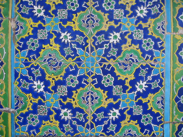 Turkish tiles at the palace