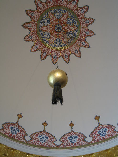 Ceiling in one of the rooms at the palace