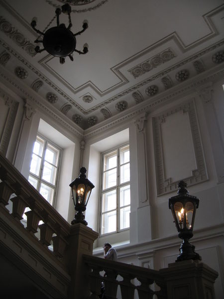 Stairway at the Primates' Palace, where Napoleon signed a peace treaty with Austrian emperor Franz I