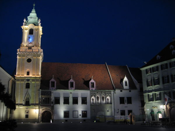 Main square at night