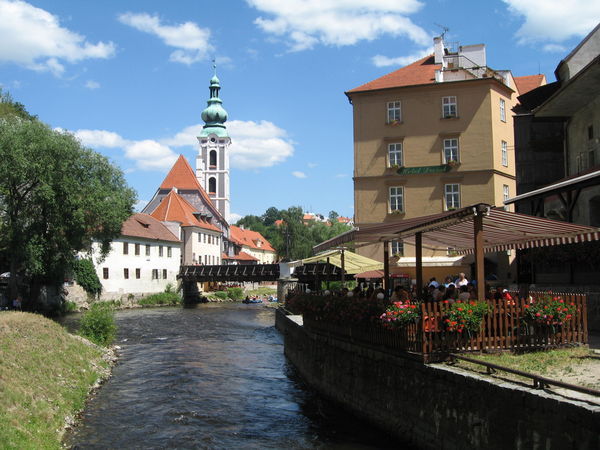 Český Krumlov on the river