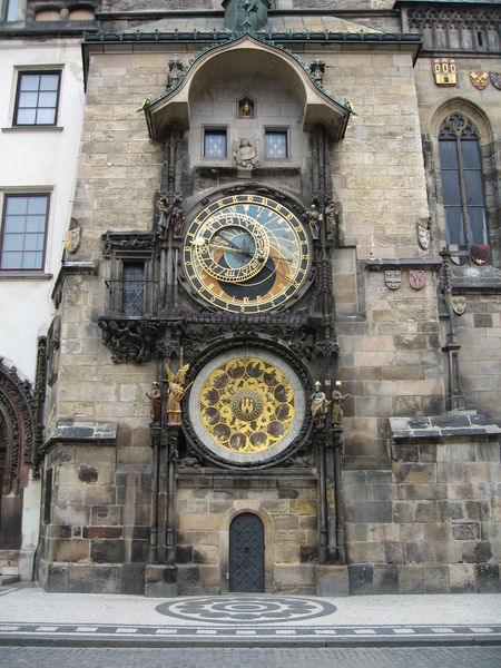 The astronomical clock with funny animation every hour