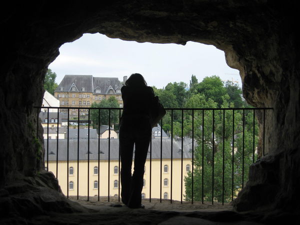 Lindsay enjoying the view from the Casemates