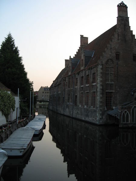 Canal at sunset